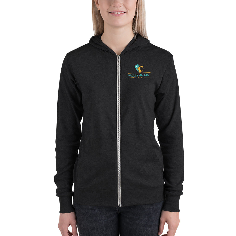 Unisex zip hoodie