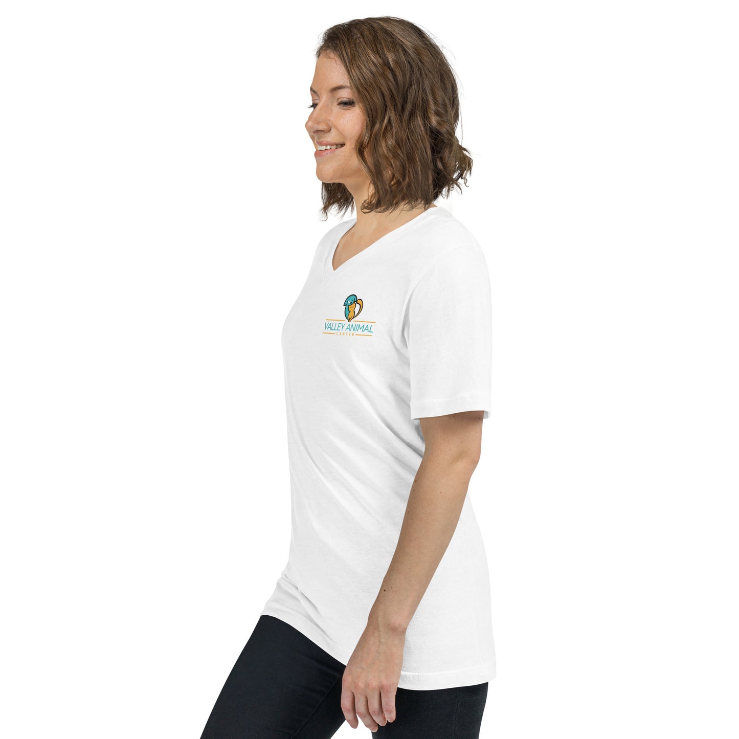 Unisex Short Sleeve V-Neck T-Shirt